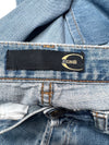 Vintage 2000s Y2K Just Cavalli Mid-Rise Blue Light Wash Denim Straight Leg Jeans | 30 Inch Waist