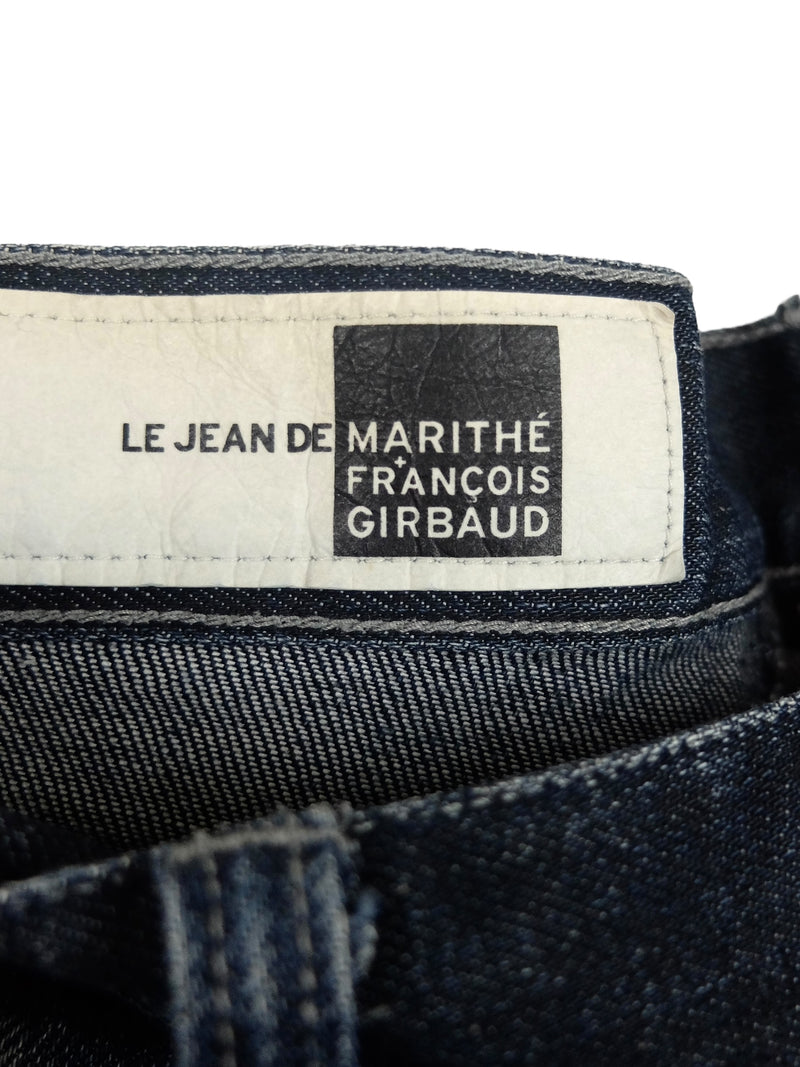 Vintage 2000s Y2K Marithé & François Girbaud Mid-Rise Slim Fit Straight Leg Dark Wash Denim Jeans | 32 Inch Waist