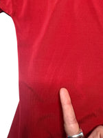 Vintage 2000s Y2K Max Mara Studio Short Sleeve V-Neck Draped Blouse | Size M