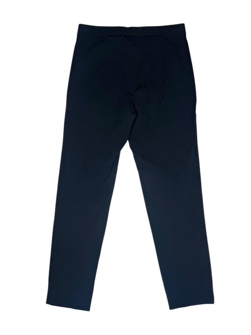 2010s Margiela MM1 Minimalist Basic Black Mid-High Rise Slim Fit Cigarette Trousers | 27 Inch Waist