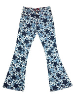 Vintage 2000s KILLAH Low Rise Star Print Flared Bootcut Denim Jeans | Size S