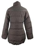 Vintage 2000s Y2K Moncler Down Feather Dark Brown Long Winter Puffer Jacket | Size S-M
