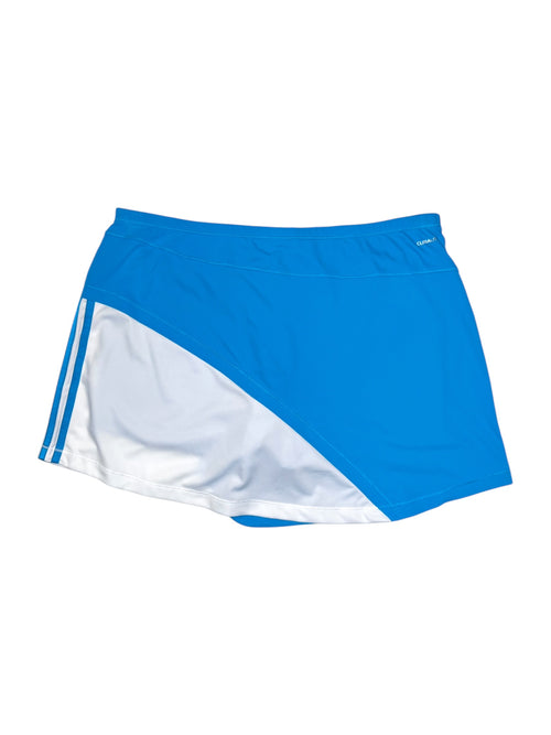 Vintage 2000s ADIDAS Blue & White Tennis Mini Skort | 32.5 Inch Waist