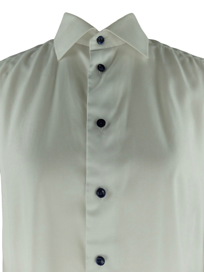 Vintage 2000s Y2K Eton Men's Basic White Collared Long Sleeve Button U Thee Cultivator Vintage 2000s Y2K Eton Men's Basic White Collared Long Sleeve Button U Thee Cultivator