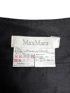Vintage 90s Max Mara Silk Blend Basic Black Formal Sleeveless Midi Dress | Size M