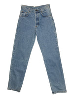 Vintage 90s PEPE JEANS High Waisted Light Wash Tapered Mom Jeans | Size XS