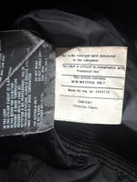 Vintage 2000s Y2K Prada Black Moto Nylon Fitted Utility Track Windbreaker Jacket with Ruffle Detail | Size XXS