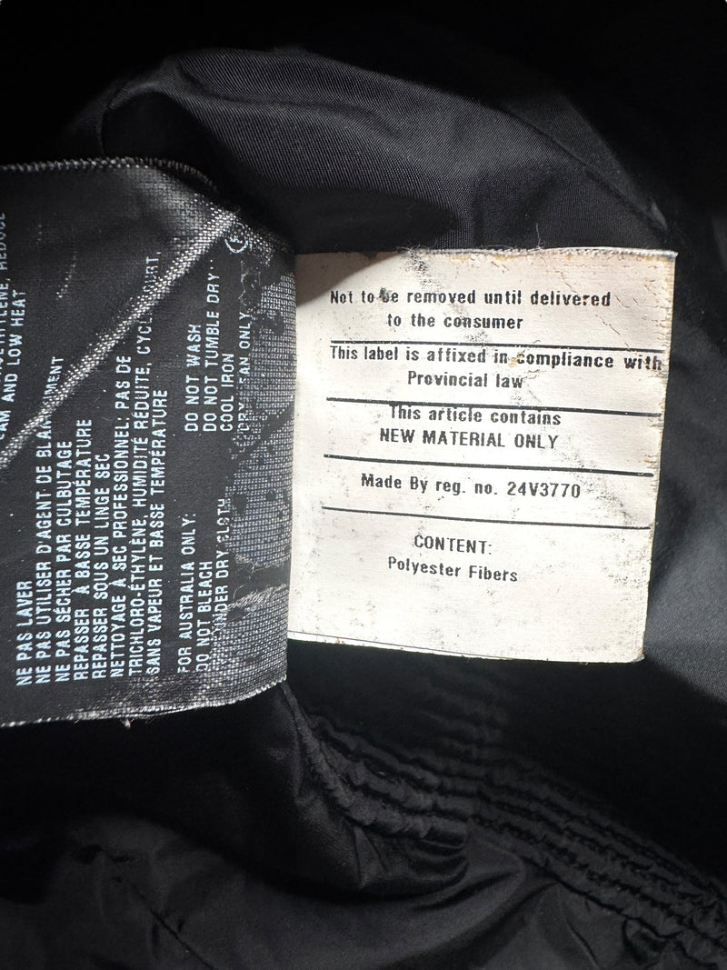 Vintage 2000s Y2K Prada Black Moto Nylon Fitted Utility Track Windbreaker Jacket with Ruffle Detail | Size XXS