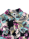 Vintage 2000s Y2K Missoni Silk Multicoloured Abstract Floral Collared Long Sleeve Button Up Blouse | Size S-M