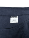 Vintage 2000s Y2K Moschino Preppy Minimalist Navy Blue Low Rise Skirt With Side Slit | Size S