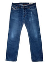 Vintage 2000s Y2K Diesel Men's Straight Leg Blue Denim Jeans | 34 Inch Waist