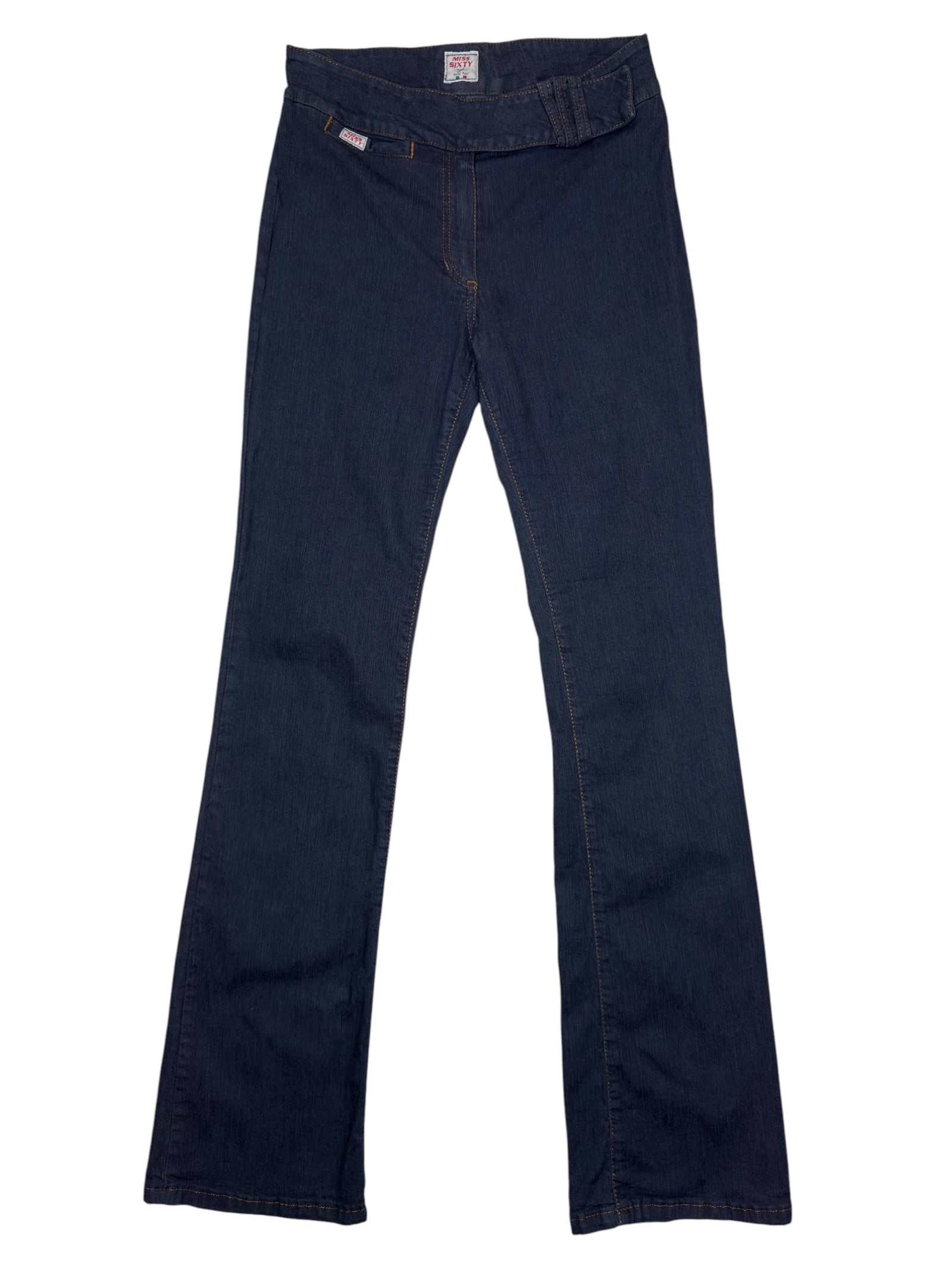 Vintage 2000s MISS SIXTY Mid-Rise Dark Wash Slim Stretchy Denim Jeans | Size XS-S