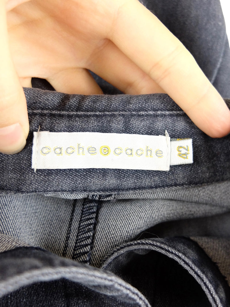 Vintage 2000s Y2K Cache Cache Bohemian Mod Utilitarian Solid Basic Dar Thee Cultivator Vintage 2000s Y2K Cache Cache Bohemian Mod Utilitarian Solid Basic Dar Thee Cultivator