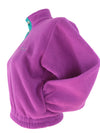 Vintage 90s Fila Magic Line Kids Retro Fuchsia Purple & Teal Green 1/4 Snap Down Fleece Pullover Jumper