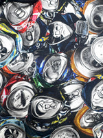 2014 Moschino Couture Pop Art Soda Bottle Can Above-the-Knee Skirt with Elasticated Waist | Size M