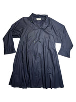 Vintage 90s Pierre Cardin Navy Blue Lightweight Oversized Fit Trench Coat | Size XL