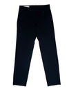 2010s Margiela MM1 Minimalist Basic Black Mid-High Rise Slim Fit Cigarette Trousers | 27 Inch Waist