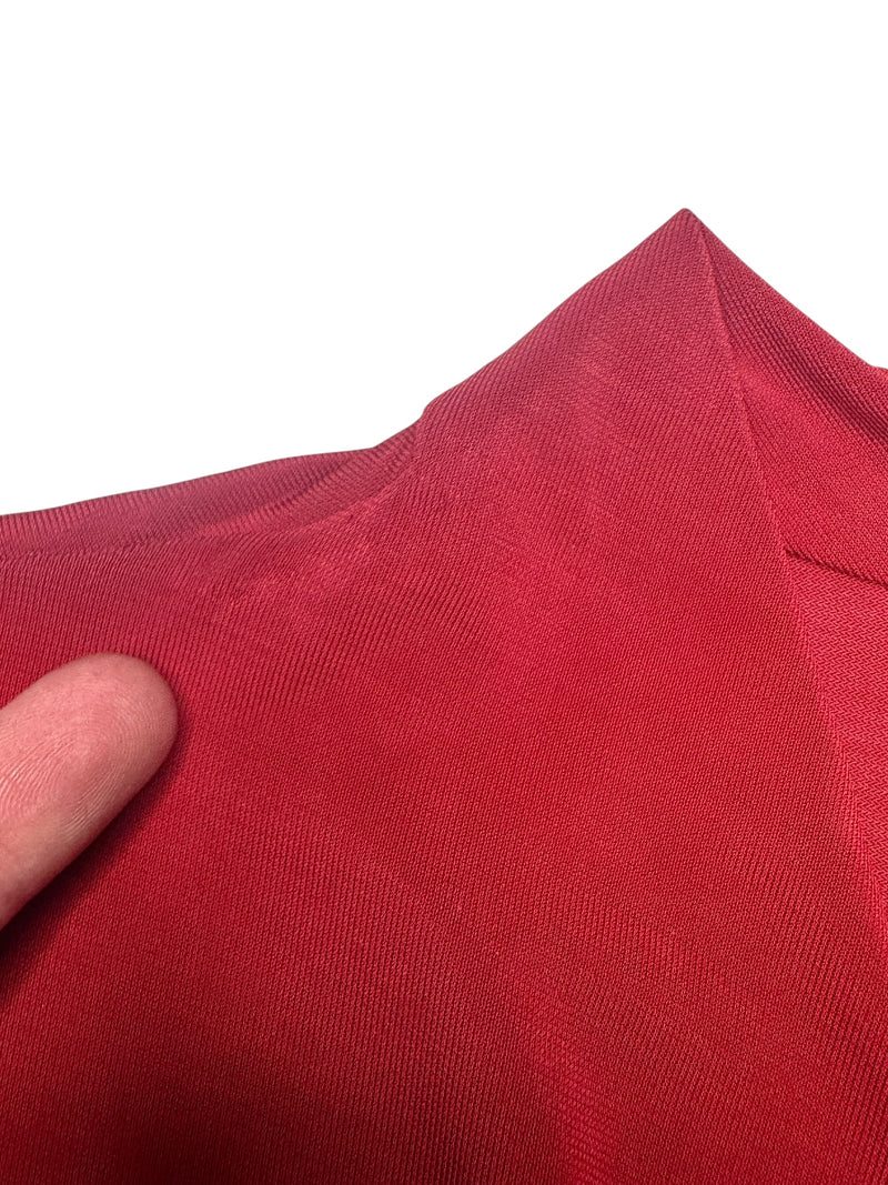 Vintage 2000s Y2K Max Mara Studio Short Sleeve V-Neck Draped Blouse | Size M