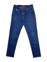 Vintage 2010s GUESS Athletic Tapered Style Blue Denim Jeans with Stretch | 32 Inch Waist