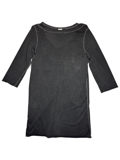 Vintage 2000s DIESEL Grey Stone Washed 3/4 Sleeve Tunic Shirt | Size L
