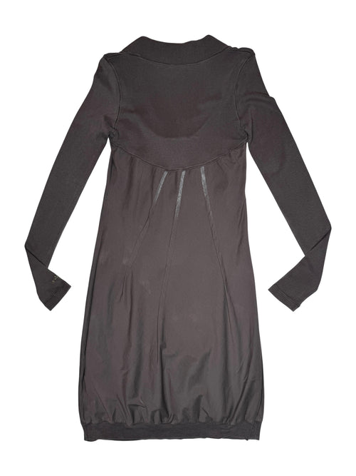 Vintage 2000s COP COPINE Brown Long Sleeve Bubble Midi Dress | Size S
