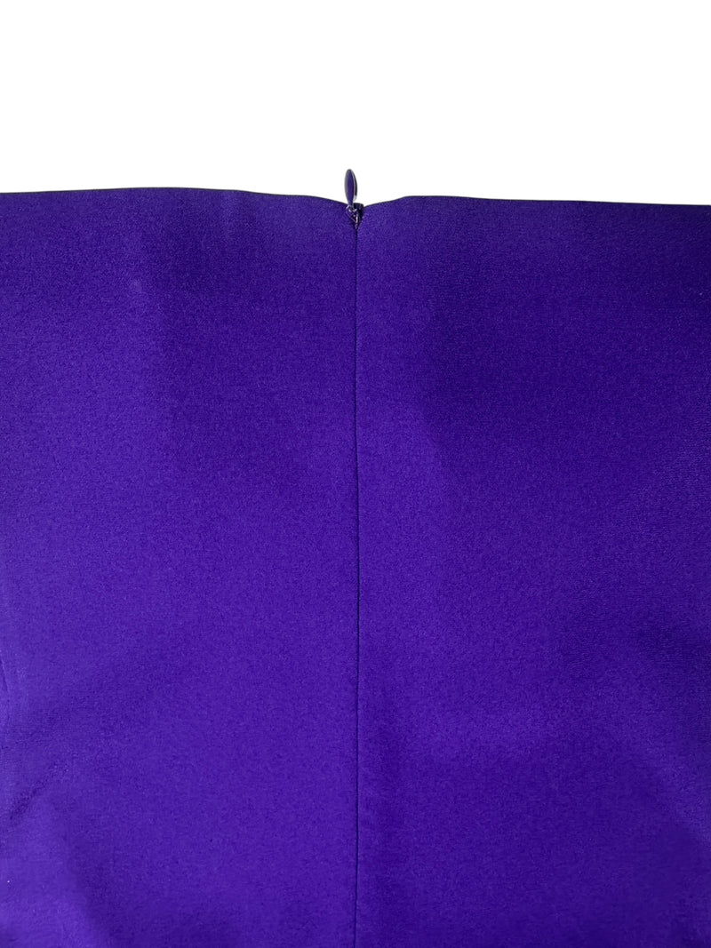 Vintage 2000s Y2K Jil Sander Minimalist Bright Purple Cowl Neck Sleeveless Blouse | Size M-L