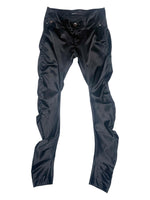 Vintage 2000s Y2K Miss Sixty Black Silky Low Rise Ruched Pants | Size S