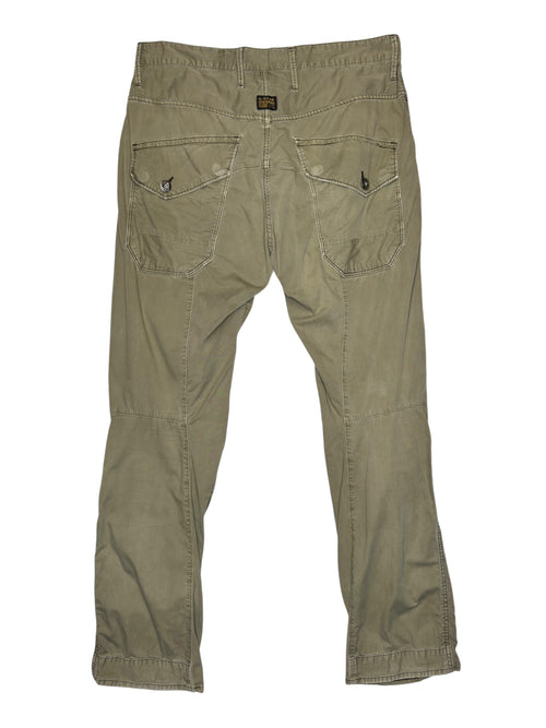 Vintage 2000s Men's G-STAR RAW Tapered Khaki Utility Cargo Pants | Men's Size L