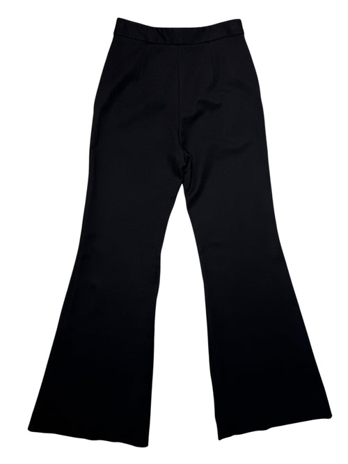 SANDRO Black High Rise Flared Dress Pant Trousers | Size XS