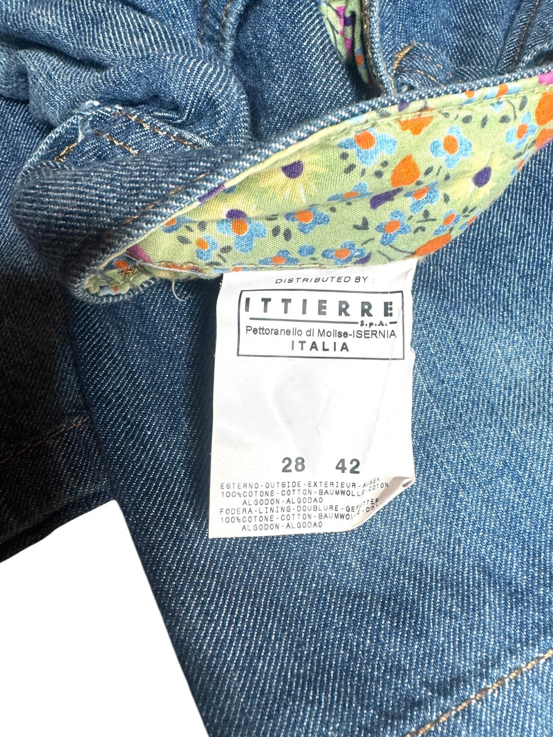 Vintage 2000s Y2K Dolce & Gabbana Mid-Rise 3/4 Length Medium Wash Faded Denim Capris | 31 Inch Waist