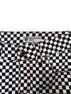 Tiger of Sweden Low Rise Black & White Checkered Micro Mini Denim Skirt | Size M
