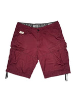 Vintage 2000s Men’s G-STAR RAW Burgundy Red Baggy Cargo Bermuda Shorts | Size L