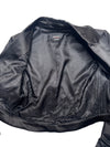 Vintage 2000s Y2K Miss Sixty Gothic Grunge Black Cropped Silky Blazer Jacket with Ruched Sleeves | Size S-M