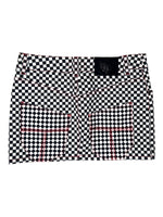 Tiger of Sweden Low Rise Black & White Checkered Micro Mini Denim Skirt | Size M