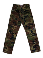 Vintage 2000s KILLAH High Rise Camo Utility Corduroy Baggy Rave Pants | Size M