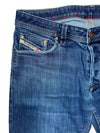 Vintage 2000s Y2K Diesel Men's Straight Leg Blue Denim Jeans | 34 Inch Waist