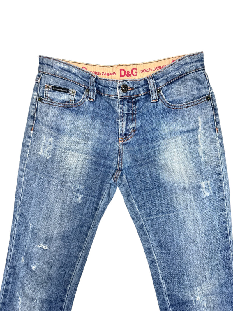00S DOLCE & GABBANA DIRT WASH DISTRESSED DG DENIM | ArchiveThreads