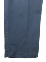 Vintage 90s Men’s Basic Solid Navy Blue Trouser Pants with Elasticated Drawstring Waist