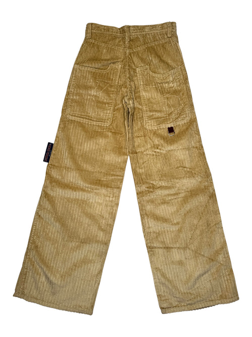 Vintage 2000s Killah Tan High Rise Wide Leg Corduroy Cargo Pants | Size S-M