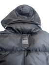 Vintage 2000s Y2K Marithé + François Girbaud Subversive Black Down Feather Peplum Style Hooded Puffer Jacket | Size S