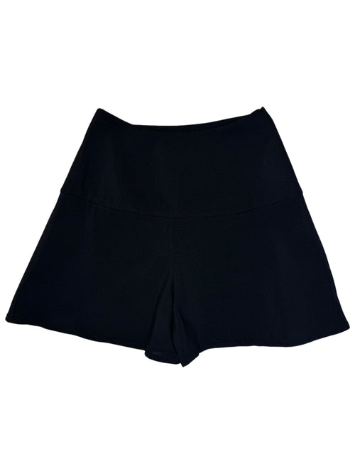 Vintage 90s Max & Co Wool Black High Waisted A-Line Mini Wrap Skort | Size S