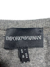 Vintage 2000s Y2K Emporio Armani Grey & Gold Sparkle Metallic Short Sleeve Scoop Neck T-Shirt  | Size M
