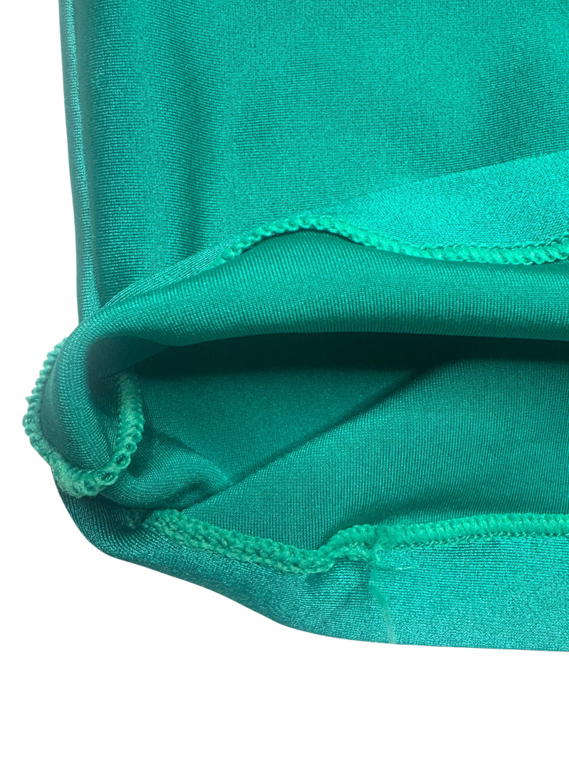 Vintage 2000s Y2K Fiorucci Teal Basic Sleeveless Scoop Neck Spandex Tank Top | Size M