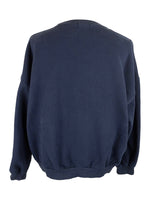 Vintage 2000s Y2K Streetwear Opening Dark Navy Blue Crew Neck Pullover Sweatshirt | Size  S-M