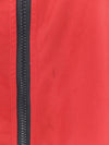 Vintage 2000s Y2K Men’s Streetwear Athletic Style Red & Navy Blue High Roll Neck Hooded Zip Up Windbreaker Jacket | Men’s Size L