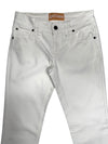 Vintage 2000s Galliano White Low Rise Slim Fit Skinny Jeans | 28 Inch Waist