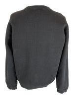 Vintage 2000s Y2K Nike Streetwear Athletic Solid Basic Black Crew Neck Pullover Sweatshirt | Men’s Size S