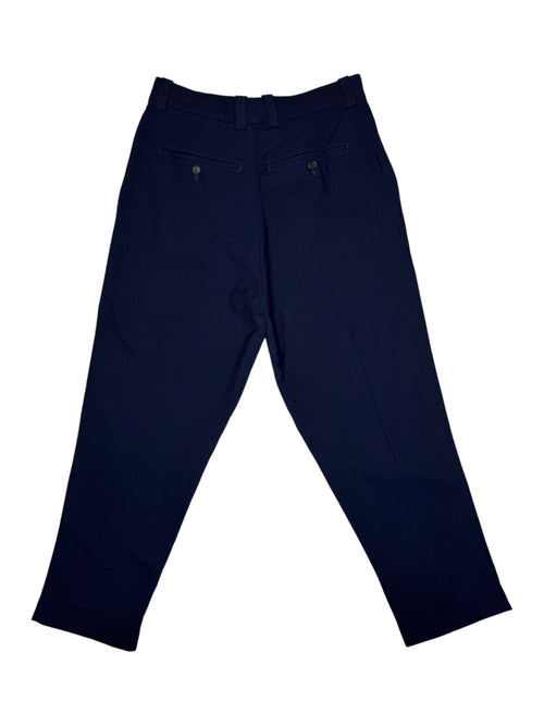 Vintage 2000s MARNI Navy Blue Wool Tailored Cut Trousers | Men's Size M