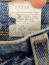 Vintage 80s Levi's 550 Bohemian Hippie Blue Medium Wash High Rise Jeans | 24-25 Inch Waist