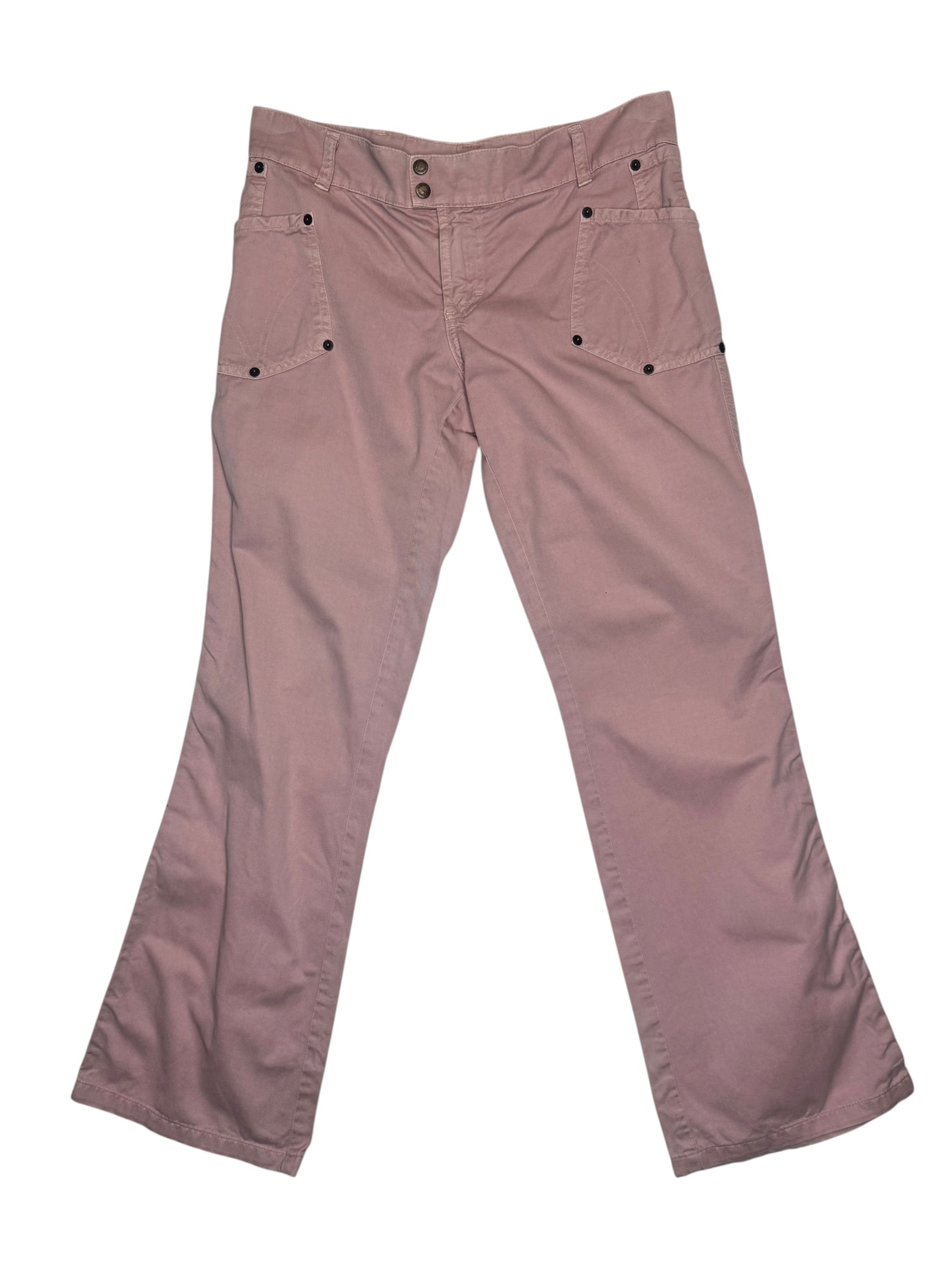Vintage 2000s DOLCE & GABBANA Mid Rise Dusty Pink Straight Leg Cotton Jeans | Size M